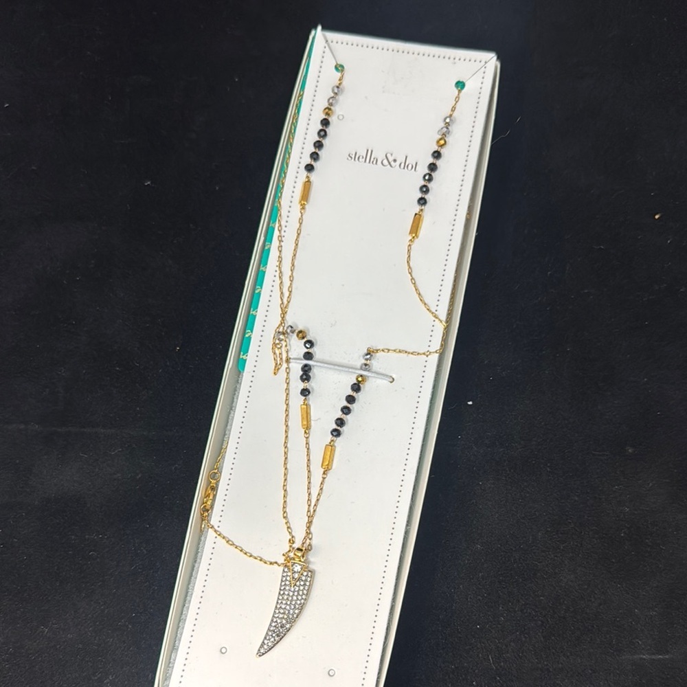 Stella & Dot + Rebecca Minkoff Janson Horn Necklace